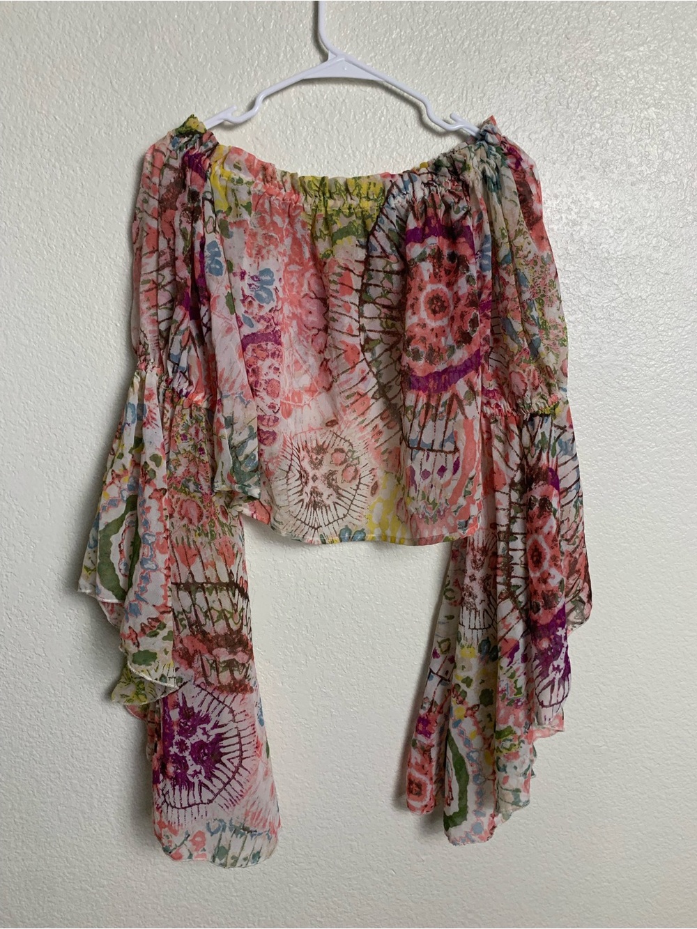 Live 4 Truth Multicolor Floral Off-Shoulder Crop Top